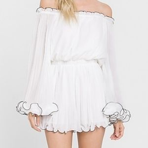 Endless Rose Off the shoulder chiffon Romper